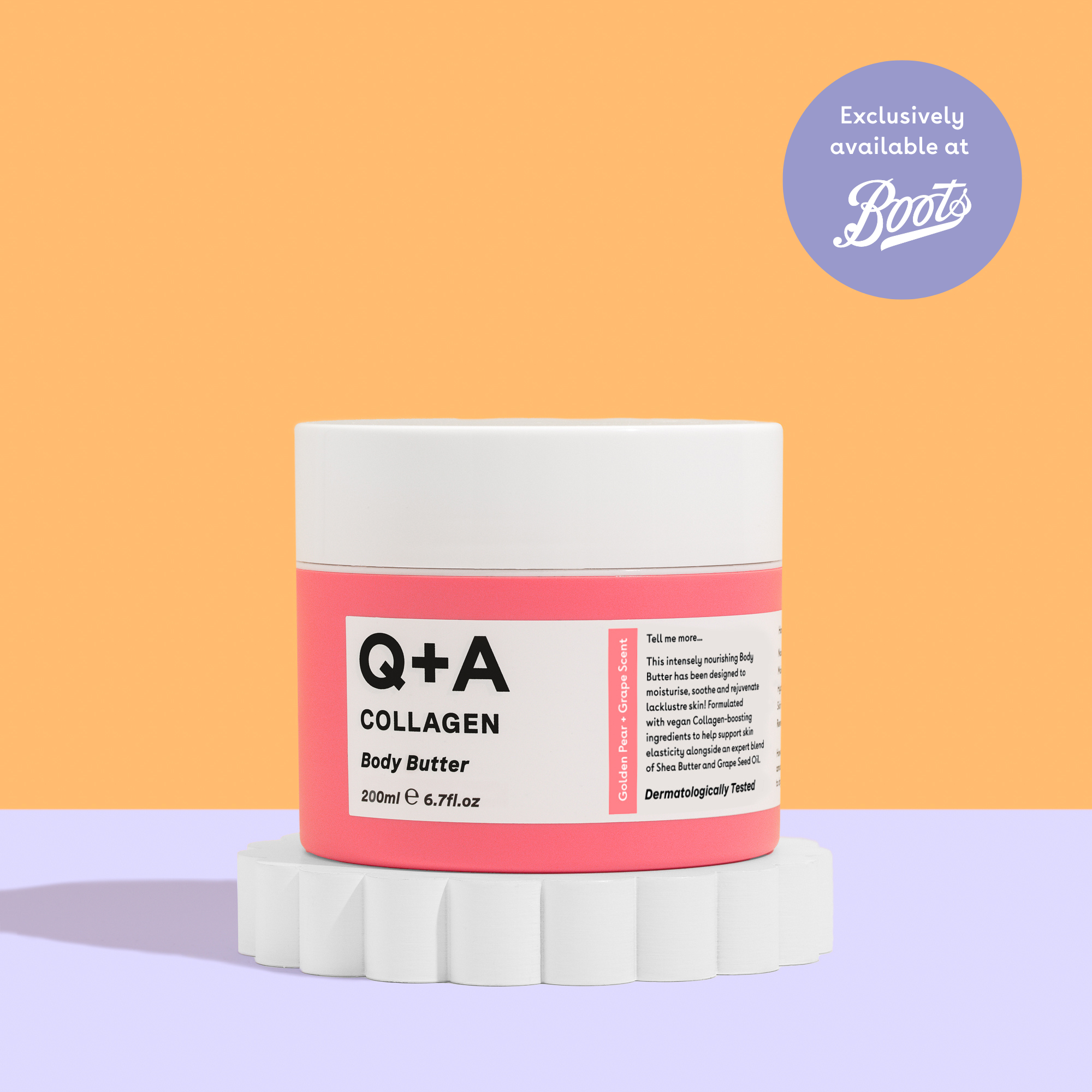 Q+A Collagen Body Butter - exclusively available at Boots