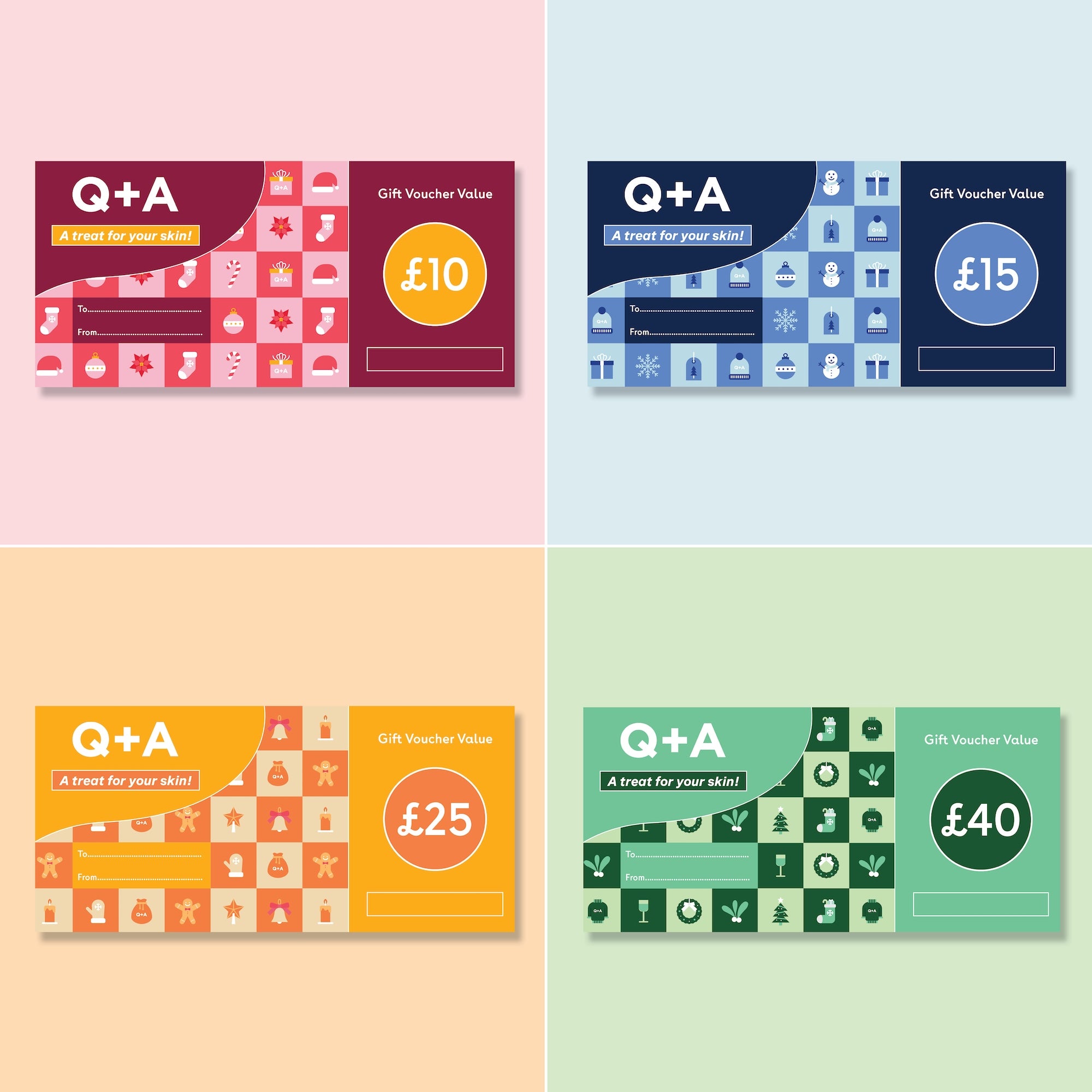 Q+A Festive Gift Cards