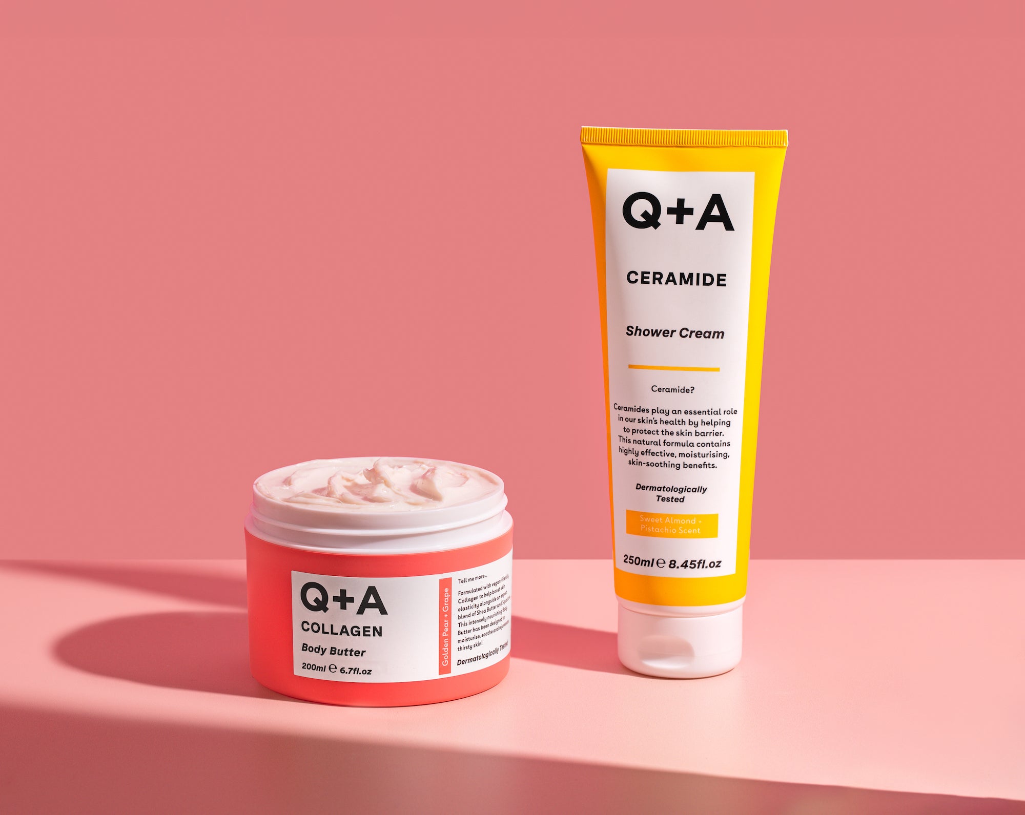 Q+A Collagen Body Butter and Ceramide Shower Cream - Boots Exclusives