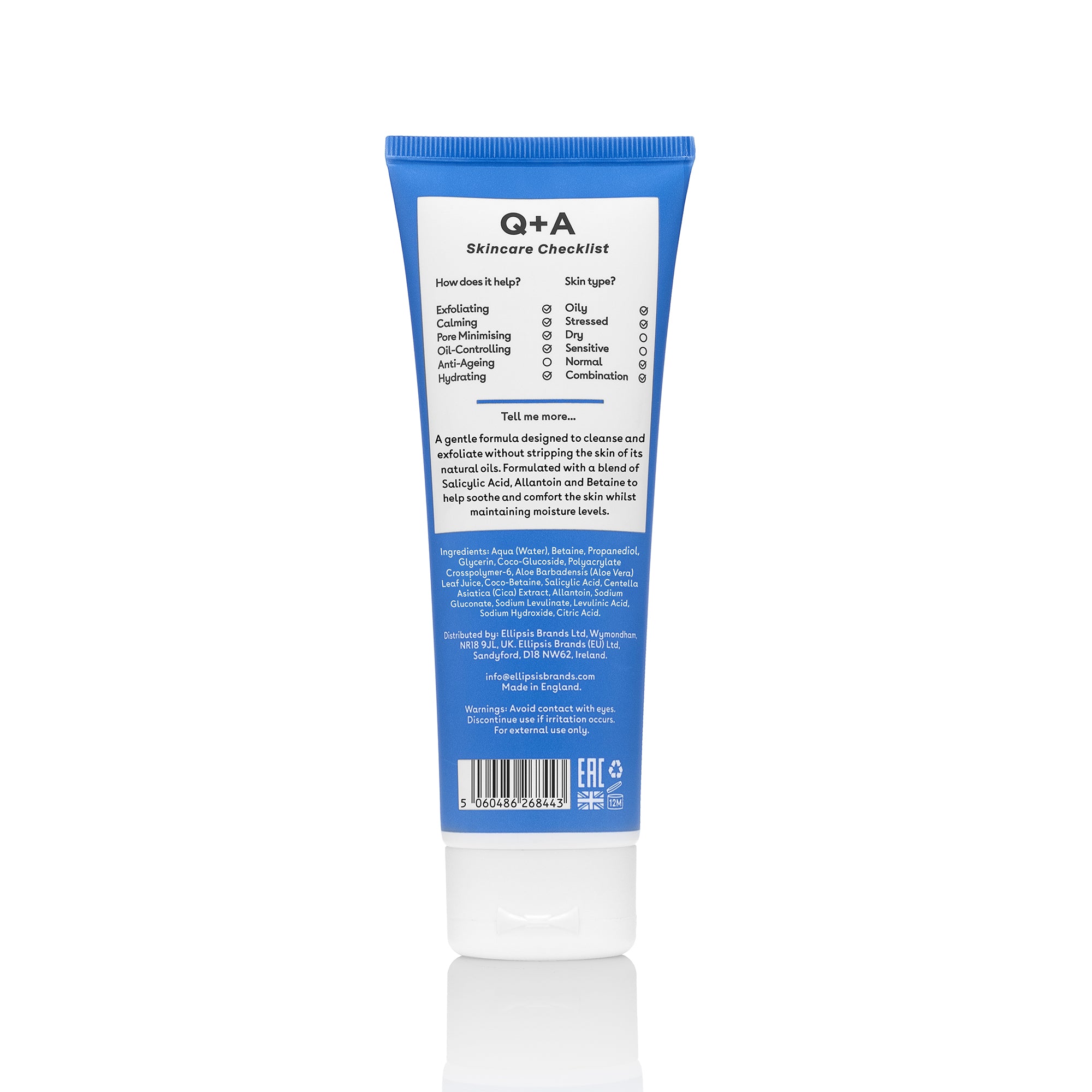 Q+A Salicylic Acid Daily Cleanser checklist